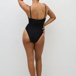 Matteau Petite Square Maillot in Deep Black - outfit inspiration