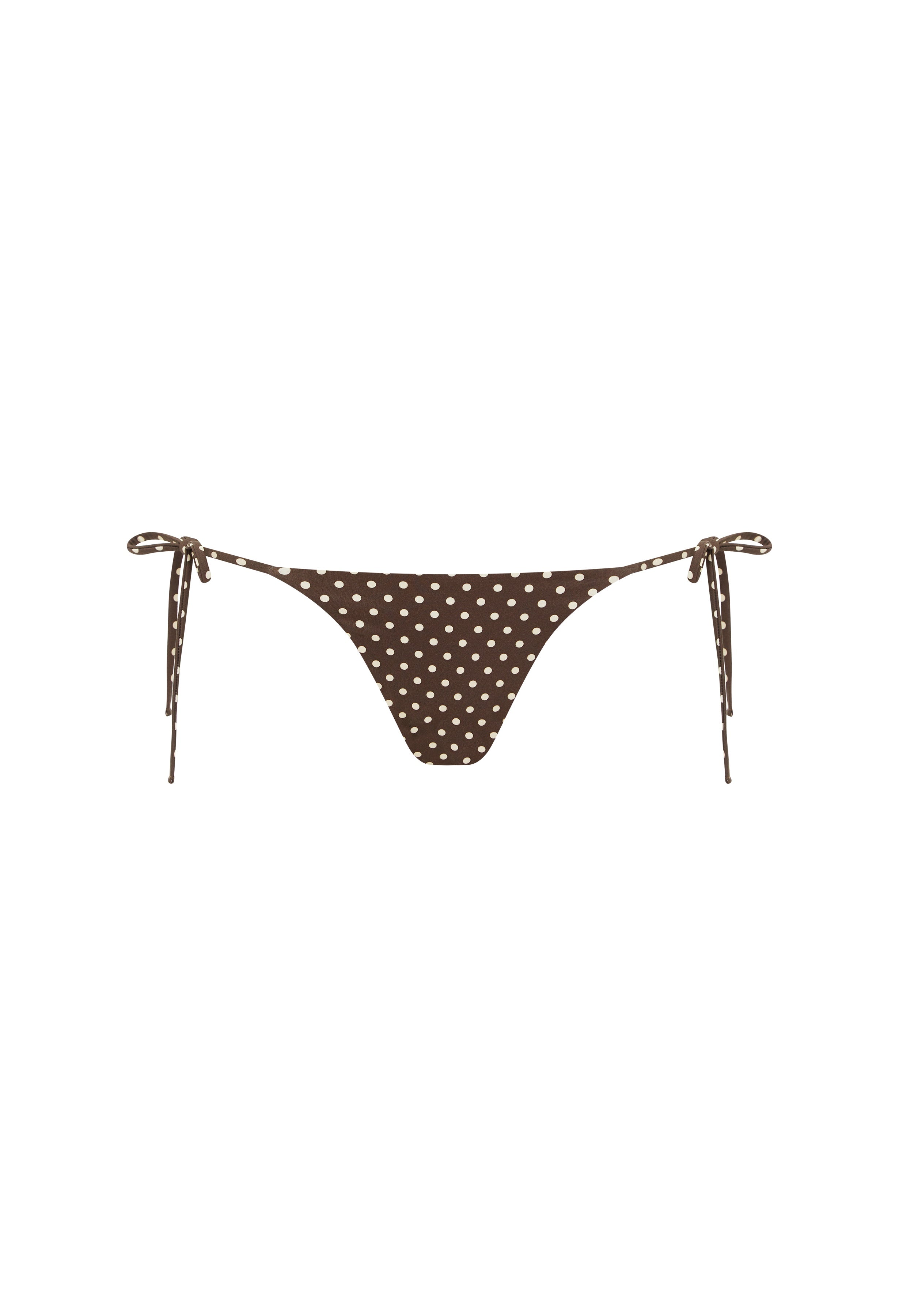 Matteau String Brief in Chocolate Polka Dot