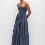 Matteau Shirred Bodice Dress in Bluebell