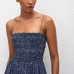Matteau Shirred Bodice Dress in Bluebell - outfit inspiration