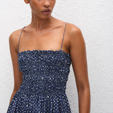 Matteau Shirred Bodice Dress in Bluebell - outfit inspiration