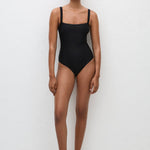 Matteau Square Maillot in Deep Black
