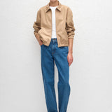Matteau Twill Bomber Jacket in Camel - side view