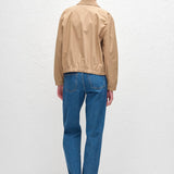 Matteau Twill Bomber Jacket in Camel - styled look
