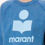 Isabel Marant Millyny Sweatshirt in Blue And Light Blue - outfit inspiration