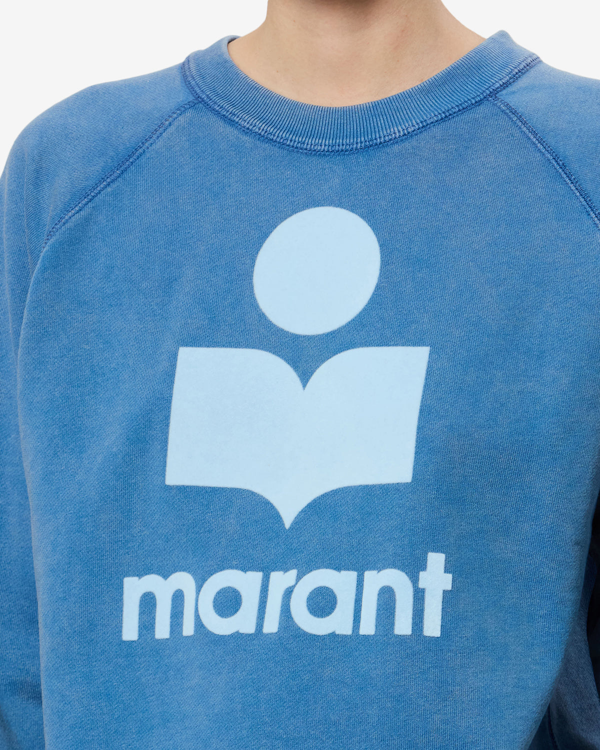 Isabel Marant Millyny Sweatshirt in Blue And Light Blue - outfit inspiration