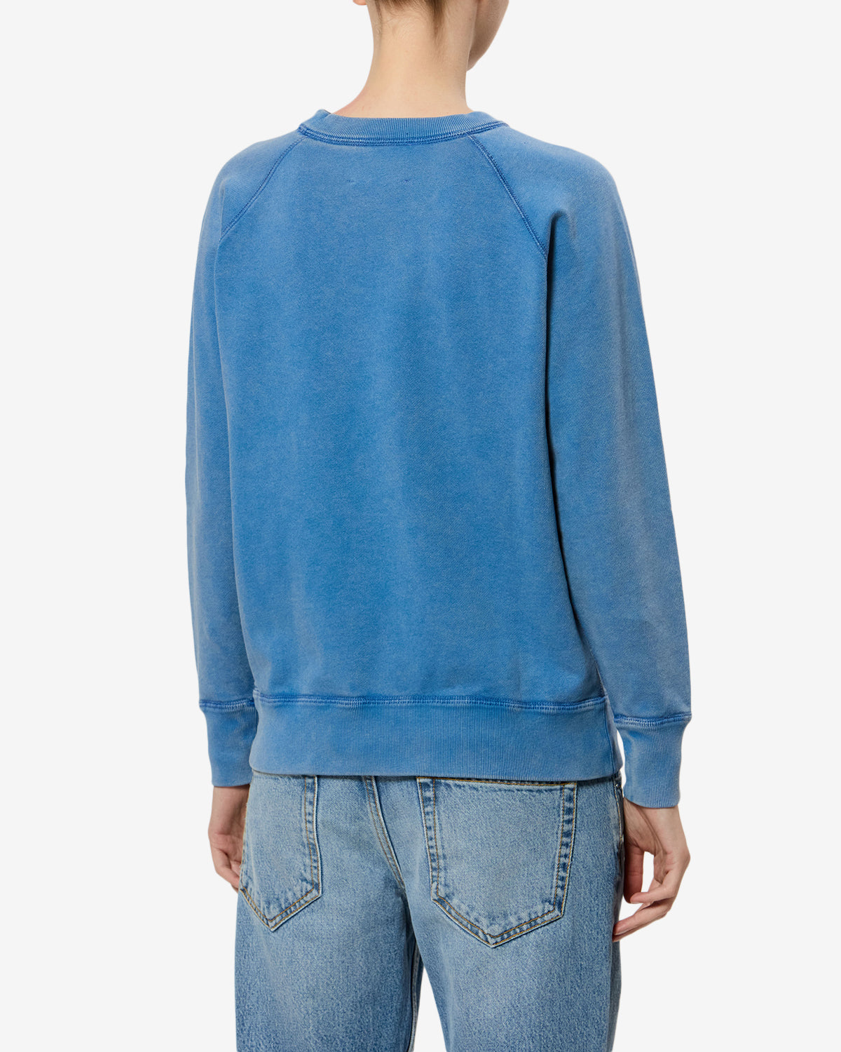 Isabel Marant Millyny Sweatshirt in Blue And Light Blue - styled look