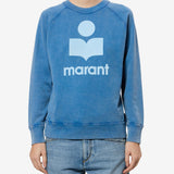 Isabel Marant Millyny Sweatshirt in Blue And Light Blue - detail view