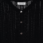 Anine Bing Moni Crop Cardigan in Black - styled look