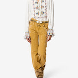 Isabel Marant Monique Top in Ecru - side view