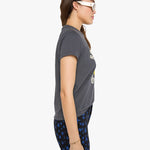 Mother The Boxy Goodie Goodie in Rock Is for Cool Girls - Faded Black Reactive - side view