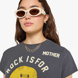 Mother The Boxy Goodie Goodie in Rock Is for Cool Girls - Faded Black Reactive - outfit inspiration
