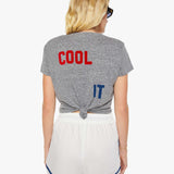 Mother The Boxy Goodie Goodie in Thrill Me Heather Grey