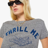 Mother The Boxy Goodie Goodie in Thrill Me Heather Grey