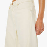 Mother The Lemon Twist Sneak in Natural - styled look
