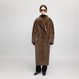 Camilla and Marc Nala Furry Coat in Truffle