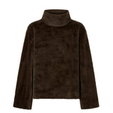 Camilla And Marc Nala Furry Pullover Top in Truffle