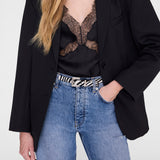 Anine Bing Nicola Belt in Zebra
