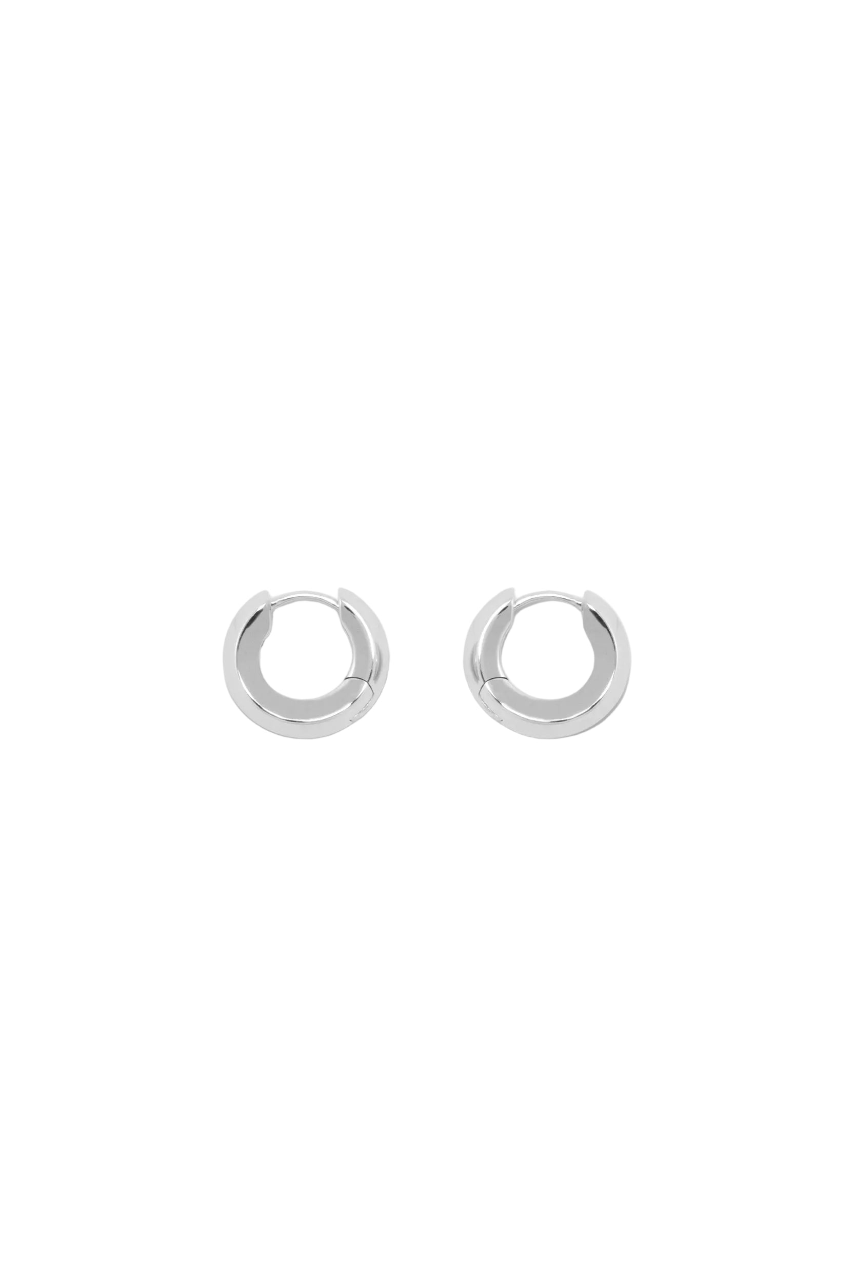 Nina Gordon Low Beam Hoops SMALL in Silver