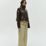 One of Others Ares Bomber in Espresso - side view