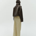 One of Others Ares Bomber in Espresso - detail view
