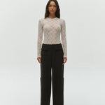One of Others Leo Lace Bodysuit in White - side view