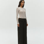 One of Others Leo Lace Bodysuit in White - detail view