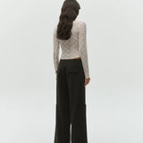 One of Others Leo Lace Bodysuit in White - styled look