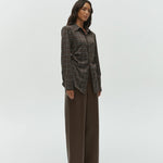 One of Others Porter Pant in Cocoa - side view
