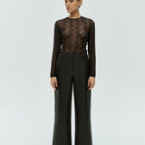 One of Others Leo Lace Bodysuit in Black