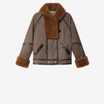 Isabel Marant Olinka Jacket in Brown - close up