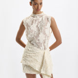One of Others Heather Top in Vanilla