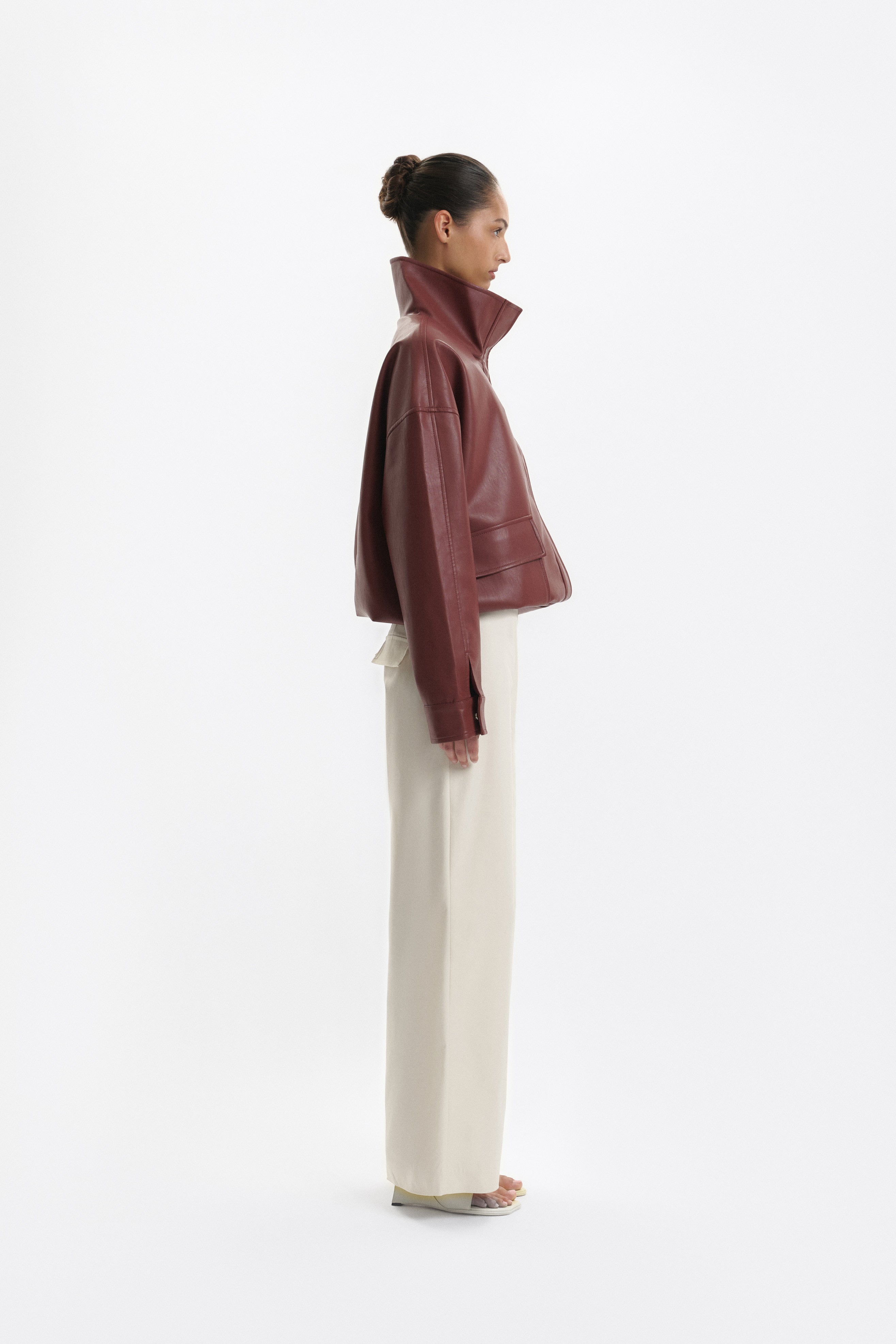 One Of Others Pedro Pant in Ecru - detail view