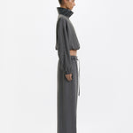 One Of Others Tove Bomber in Charcoal and Black - styled look