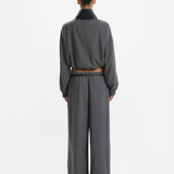 One Of Others Tove Bomber in Charcoal and Black - outfit inspiration