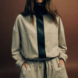 One of Others Tove Bomber in Sage and Black