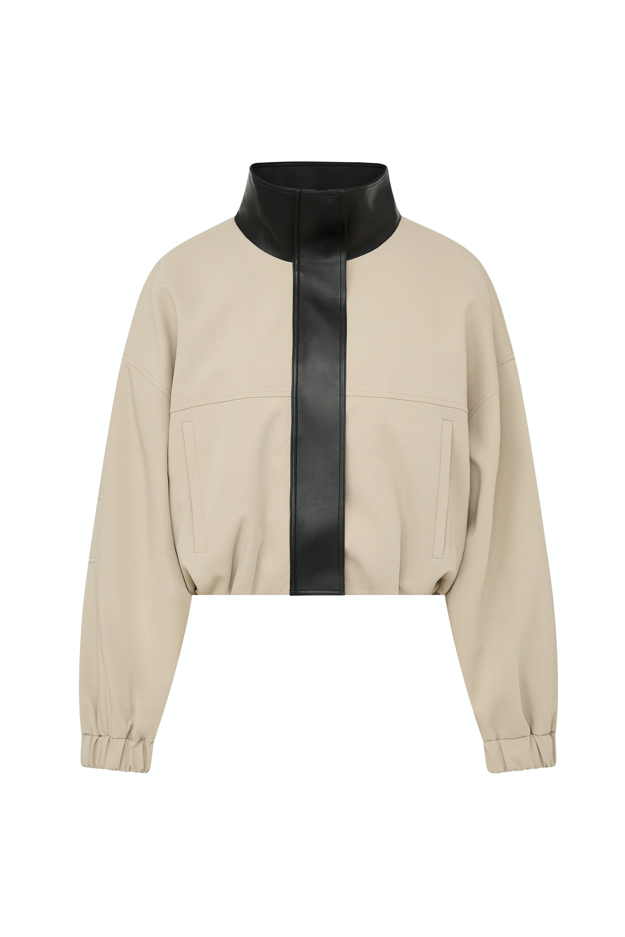 One of Others Tove Bomber in Sage and Black