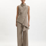 One of Others Juna Top in Hazel Pinstripe