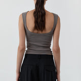 St Agni Organic Cotton Ballerina Top in Clay