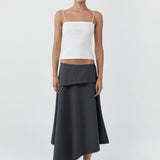 St Agni Organic Cotton Square Neck Cami in White