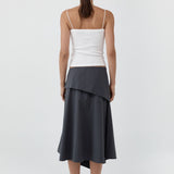 St Agni Organic Cotton Square Neck Cami in White