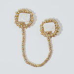 Pearl Octopuss.y Silencio Chained Brooch in Gold