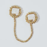 Pearl Octopuss.y Silencio Chained Brooch in Gold