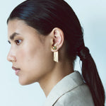 Pearl Octopuss.y Tiny Medusa Studs in Gold