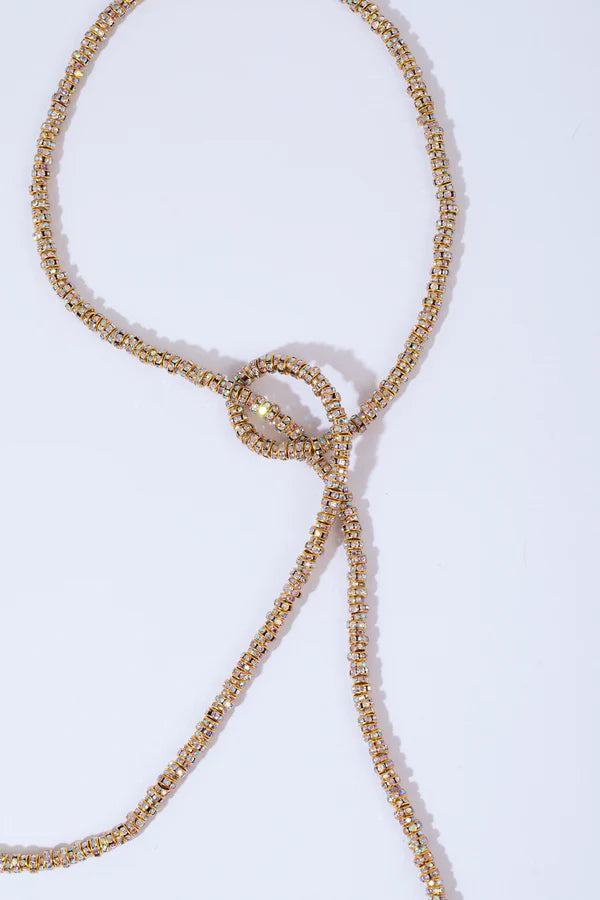 Pearl Octopuss.y Skinny Serpent Chain in Gold