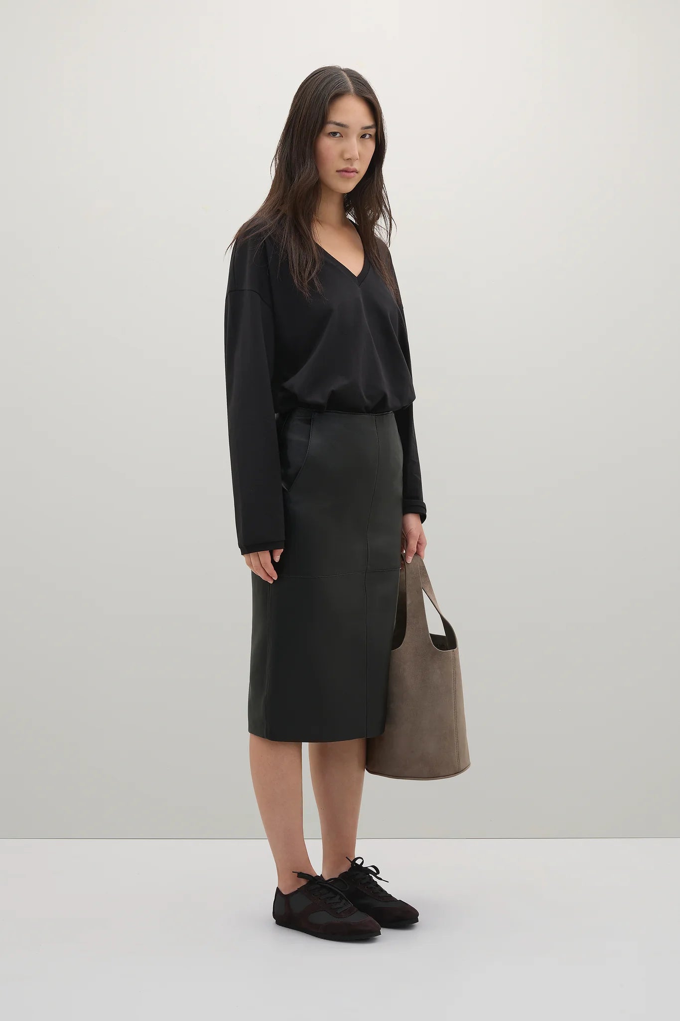 A Emery Persey Top in Black