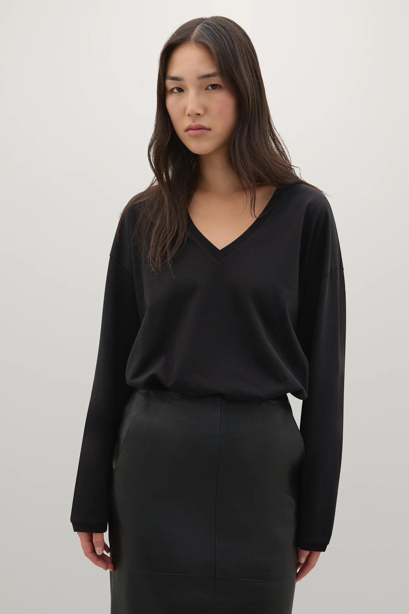 A Emery Persey Top in Black