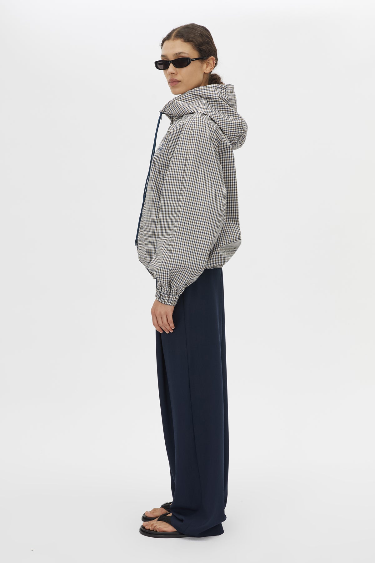 Camilla and Marc Pierce Check Anorak in Birch Check