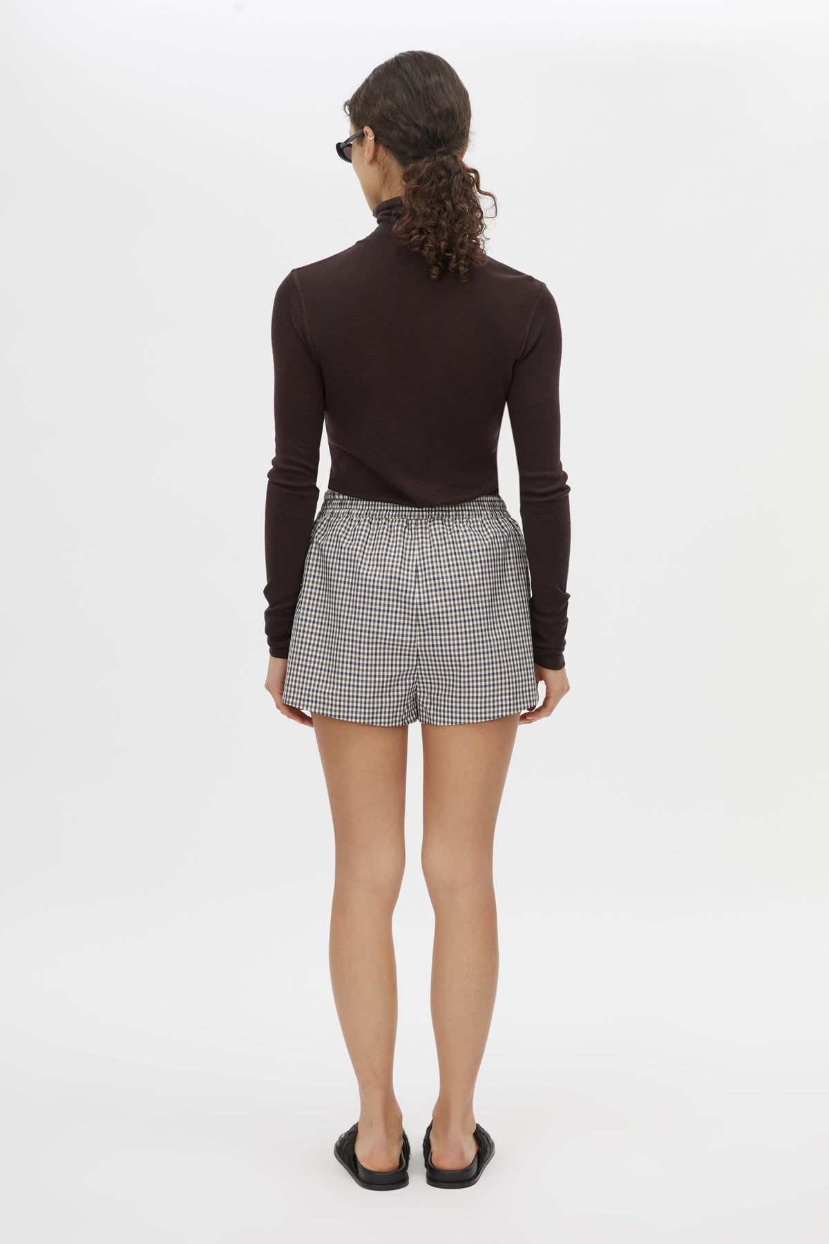 Camilla and Marc Pierce Check Short in Birch Check