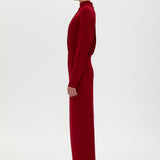Camilla And Marc Ravine Draped Sleeve Dress in Cherry